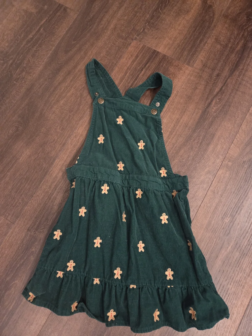 Gymboree Gingerbread Corduroy Skirtall Christmas Cabin Dress